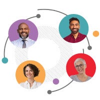 Four generation workforce diagram